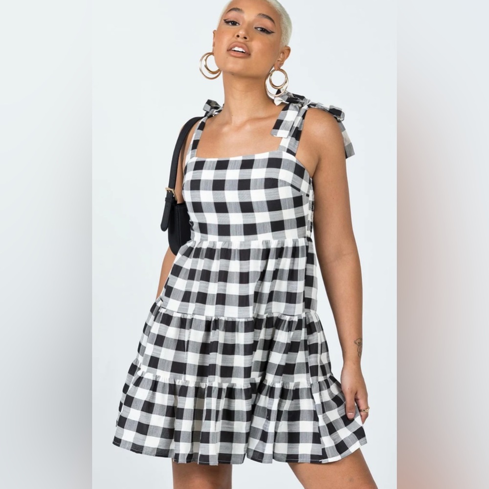 Princess Polly Rae Mini Dress Black / White